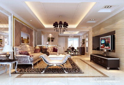 欧式客厅效果图