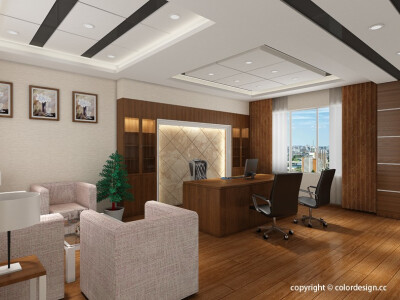 办公室效果图_四川凯乐设计中心