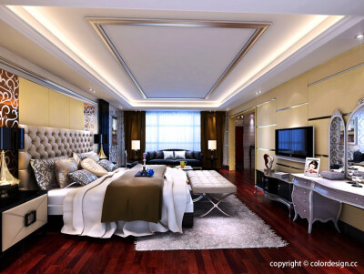 豪华卧室效果图_四川凯乐设计中心