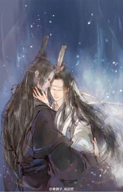 魔道祖师#双道长#晓星尘#宋岚#白衣古风男#黑衣古风男#眼盲 古风 男 #瞎子 古风 男