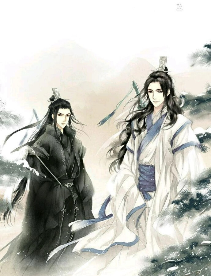 魔道祖师#双道长#晓星尘#宋岚#白衣古风男#黑衣古风男#眼盲 古风 男 #瞎子 古风 男