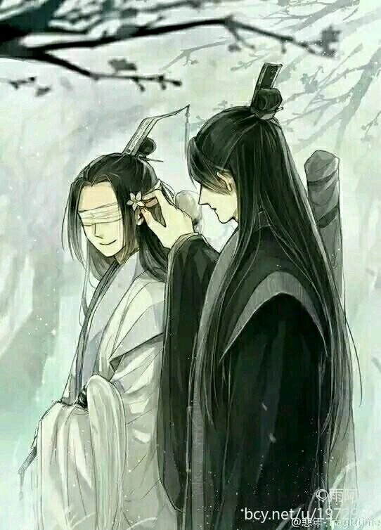 魔道祖师#双道长#晓星尘#宋岚#白衣古风男#黑衣古风男#眼盲 古风 男 #瞎子 古风 男