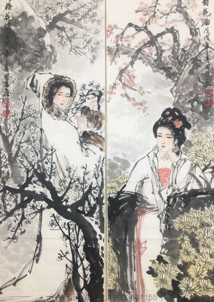 实力派画家李国锰最新国画人物作品；字画经纪人——雍政坤；联系电话/微信：19903841155
