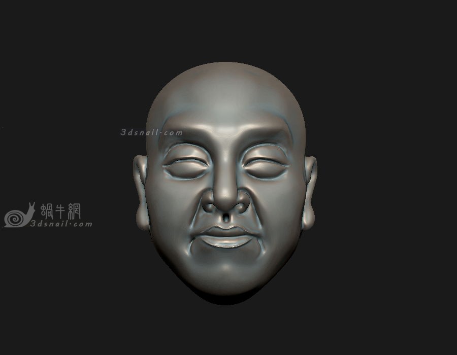 两面佛99，双面罗汉，人脸头像，3d打印模型，佛像弥勒_3dsnail模型网