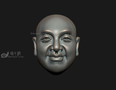 两面佛33，双面罗汉，人脸头像，3d打印模型，佛像弥勒_3dsnail模型网