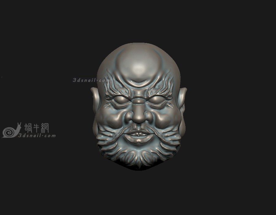 两面佛7，双面罗汉，双面人脸头像，3d打印模型，佛像弥勒_3dsnail模型网