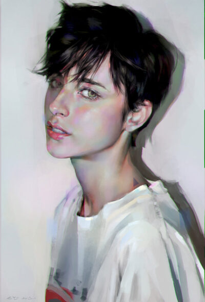 Yanjun Cheng肖像插画
