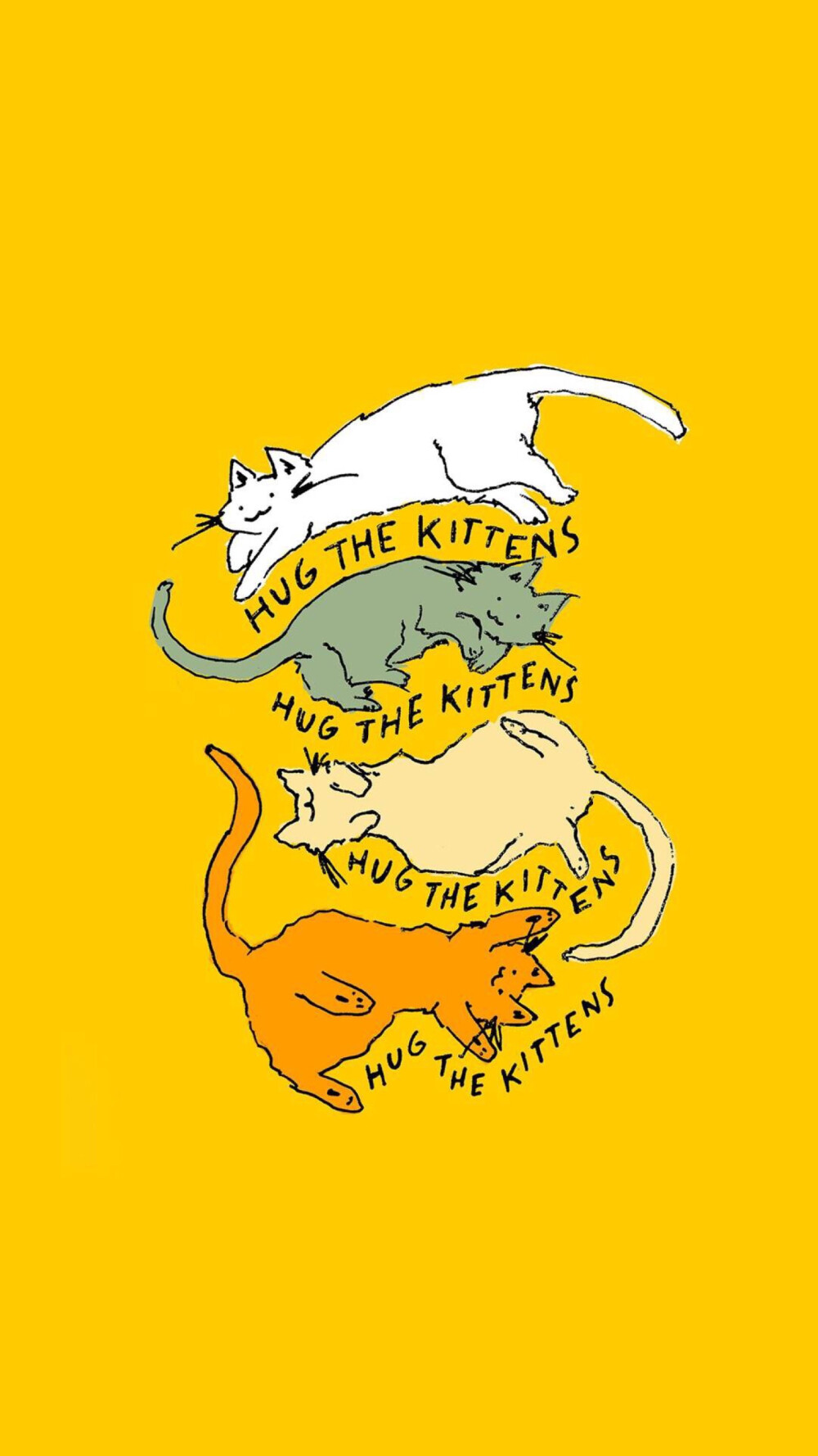 iPhone壁纸 插画师：Kitten Rain 