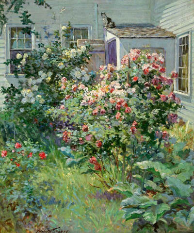 天堂花园。作者：19世纪画家Abbott Fuller Graves ​​​​