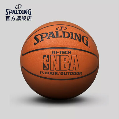 SPALDING官方旗舰店NBA总裁签名室内室外PU篮球74-600Y原74-108