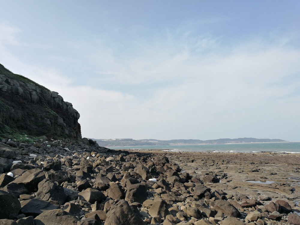 福建漳州龙海市的镇海角，有种天涯海角的感觉。