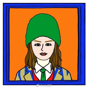 插画师moshimoshi0017电子风格人物头像67