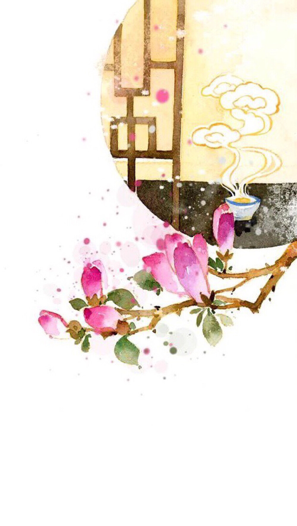 波渺渺，柳依依。孤林芳草远，斜日沓花飞。江南春尽离肠断，苹满汀洲人未归。