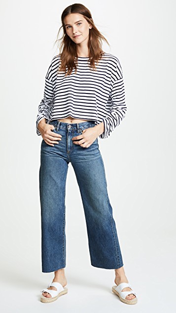 A.L.C. Madison Top Stripe