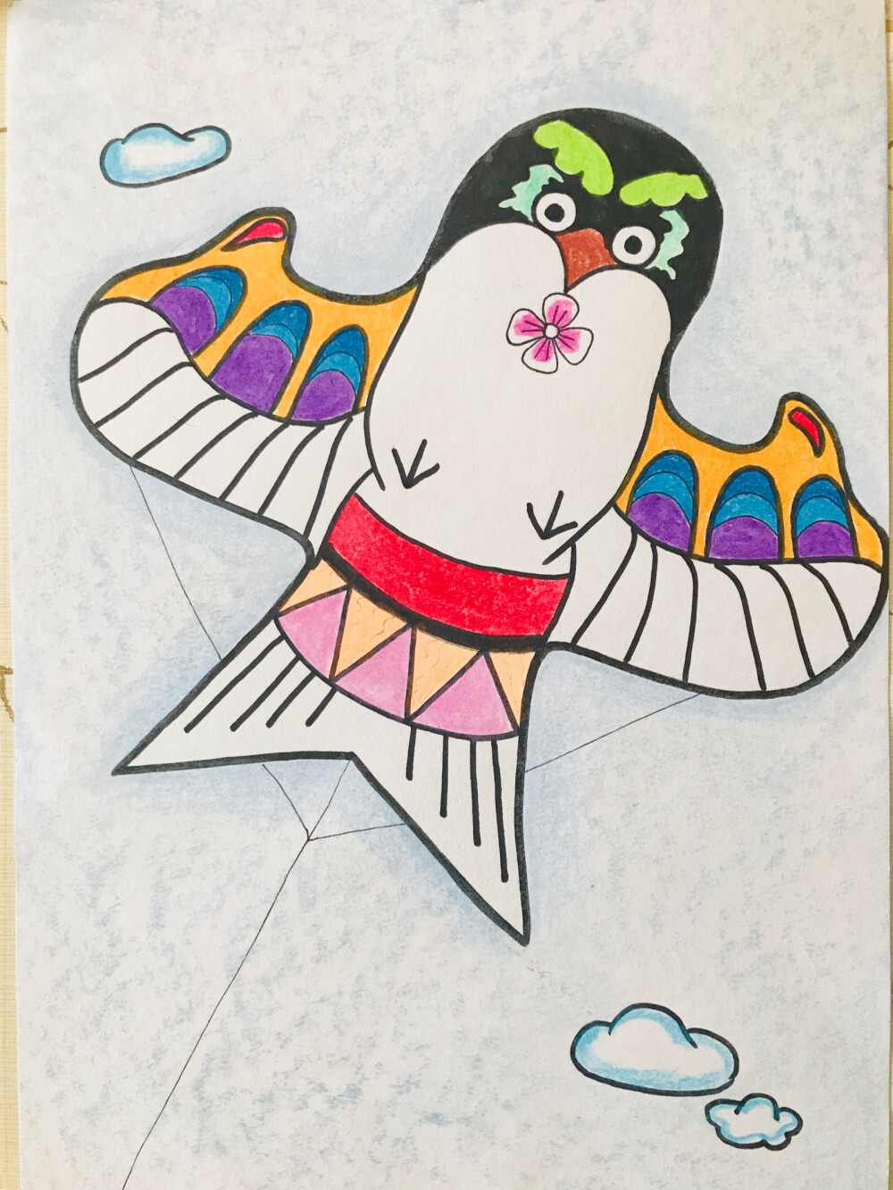 小学三年级美术画风筝图片