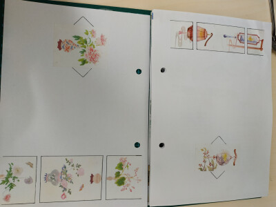 模仿了@tehutehu_高野沉迷中的手帐，用的福袋拿到的一款古风胶带和手帐集市交换到的故宫胶带。