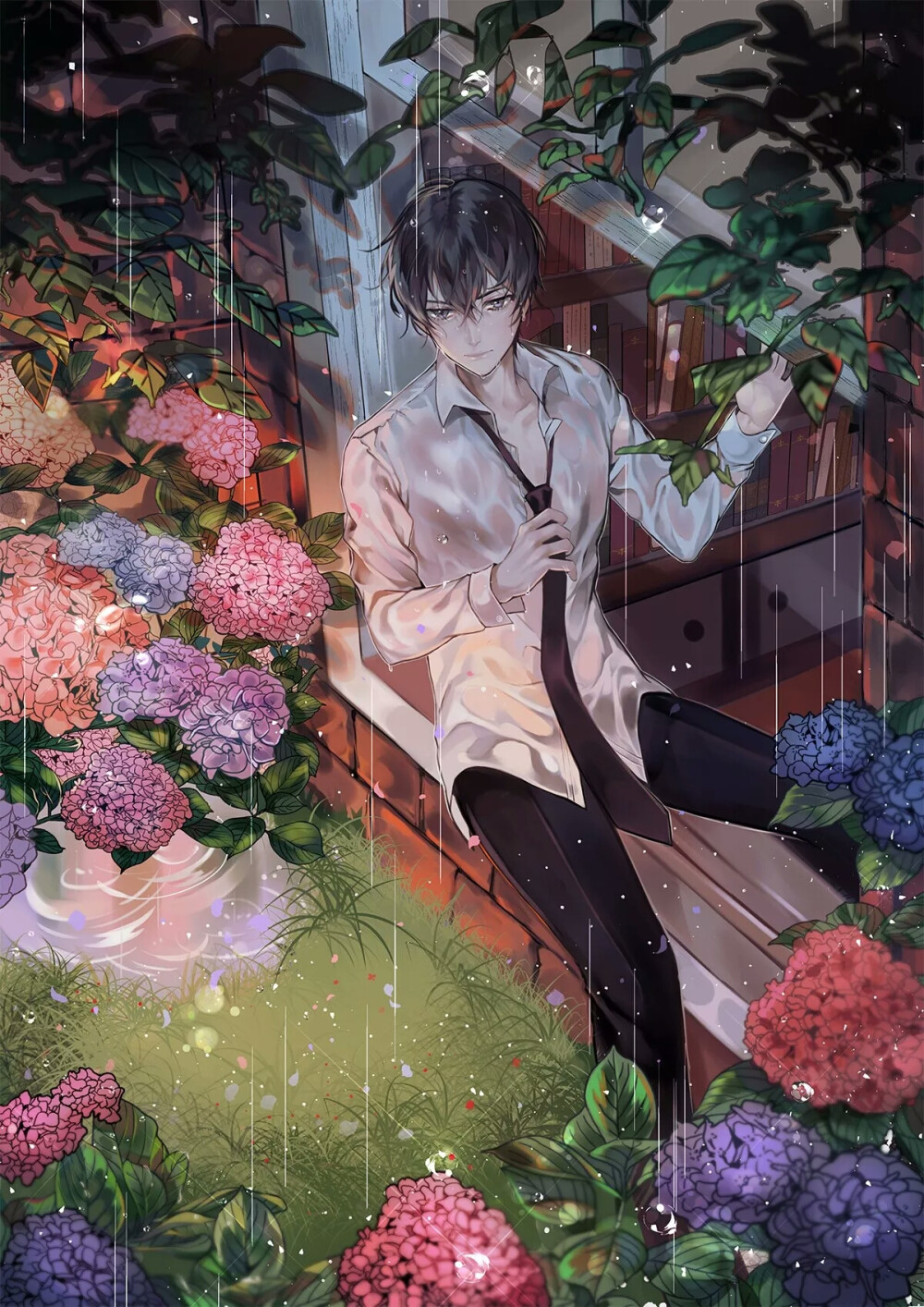 我们的小小插曲 男生插画