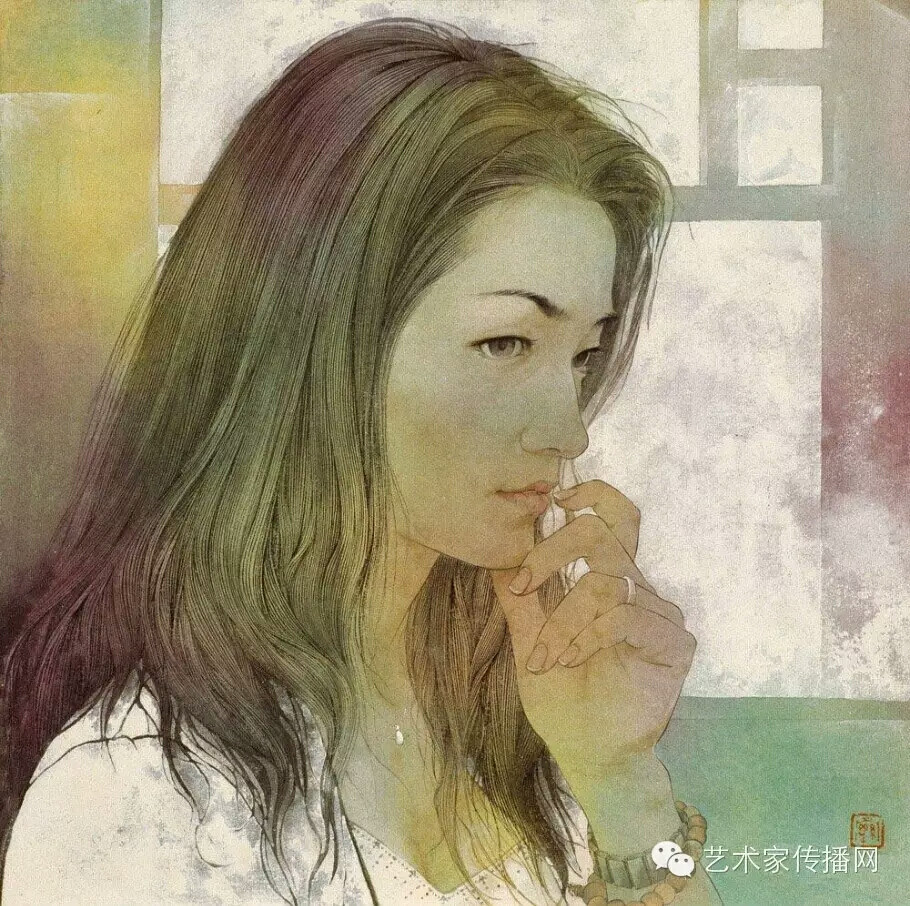 罗寒蕾
1973年生于广西合浦常乐镇，1995年毕业于广州美术学院国画系本科，获学士学位。1998年毕业于该系研究生，获硕士学位。 2005年进修于中国艺术研究院蒋采苹工作室。2008年调往广州画院工作，国家一级美术师，中国美术家协会会员、中国工笔画学会会员、中国重彩画研究会理事。