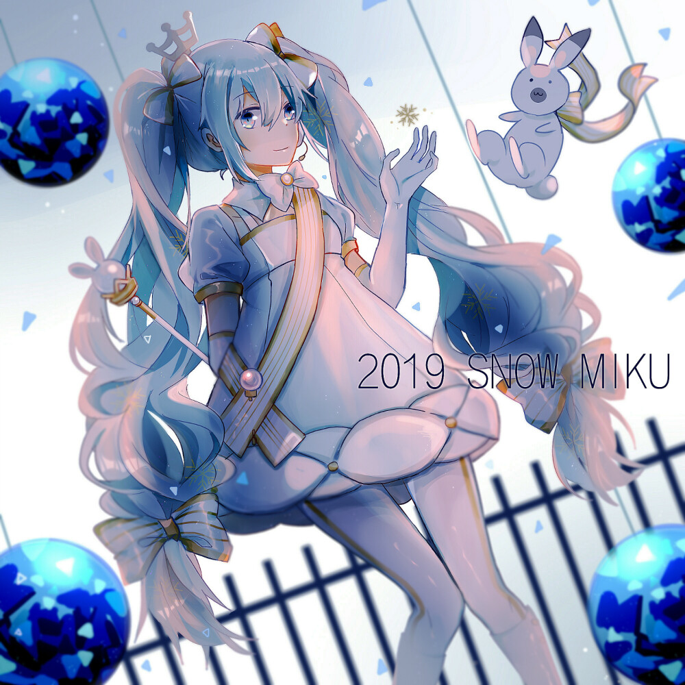 VOCALOID 初音未来 雪未来 绘师：Luppykiy（pixiv id=3033489） 本作品pixiv id=68983902