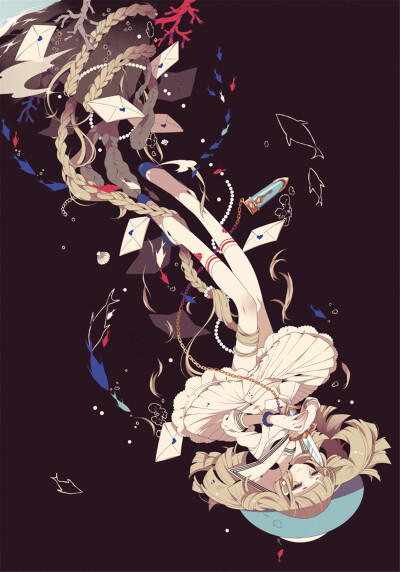 二次元 P站 网络 动漫 插画 少女少年 同人 清新 情怀 暧昧 情侣 告白 甜 虐 少女心