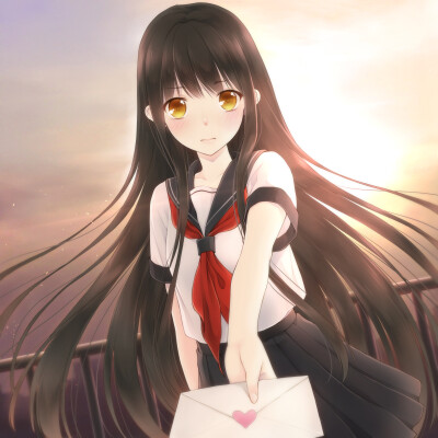 二次元 P站 网络 动漫 插画 少女少年 同人 清新 情怀 暧昧 情侣 告白 甜 虐 少女心