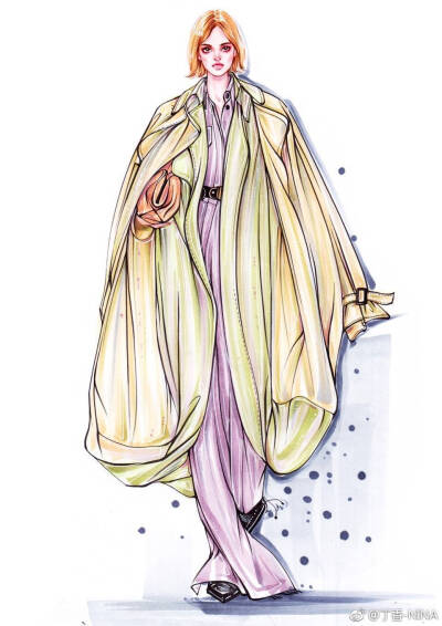 服装效果图 马克 丁香