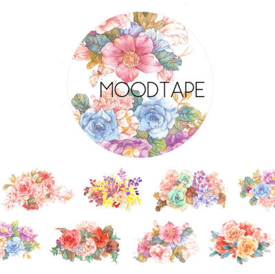 moodtape.锦簇。mood原创和纸胶带创意贴纸diy手工手账