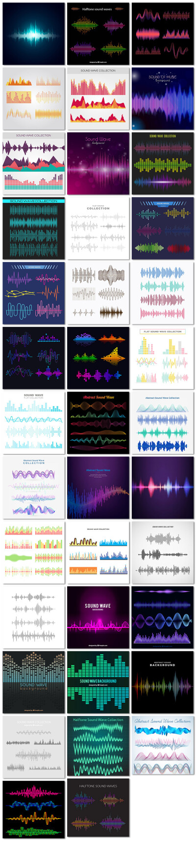 科技音乐波纹商务艺术立体声音波形均衡器曲线音量背景矢量素材
