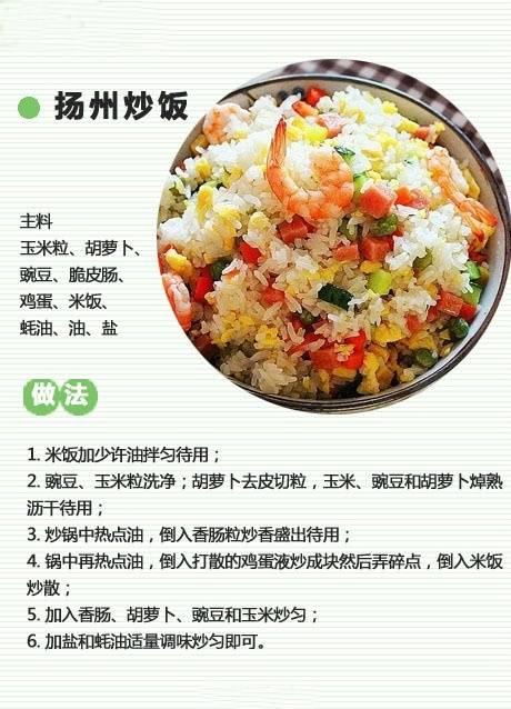 【9款治愈系炒饭】几道美味又易做的炒饭，下班回家不用太折腾就能吃好 ​ ​​