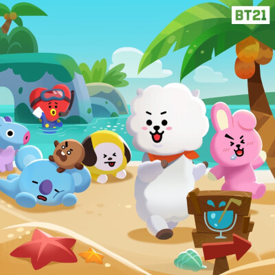 bt21也有夏日写真吗