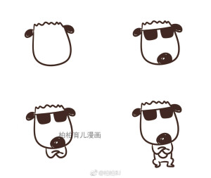 简笔画狗