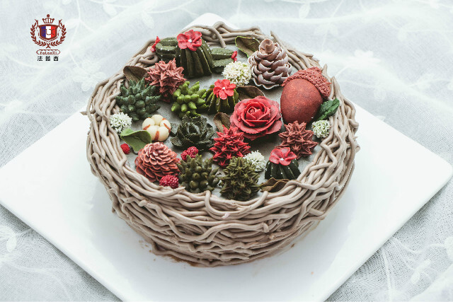 南京法蓝西，学生韩式裱花，结业作品。咨询课程，欢迎联系 18115182326。