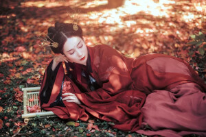 兰若庭 传统汉服  
魏晋风广袖交领襦裙
汉服推荐