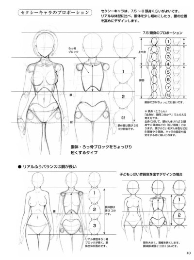 漫画身体结构