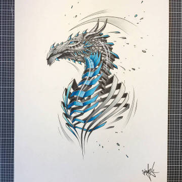 ​​​ 机械动物 | 插画家 JAYN 马克笔插画作品 ​