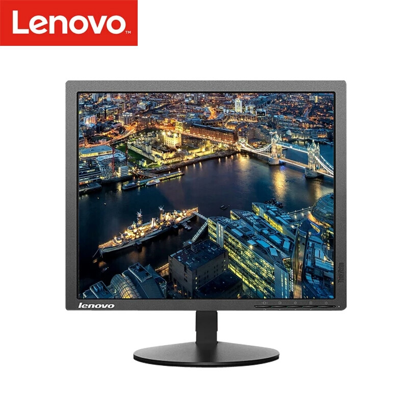 联想液晶显示器台式机电脑显示屏ThinkVision17英寸正屏T1714A