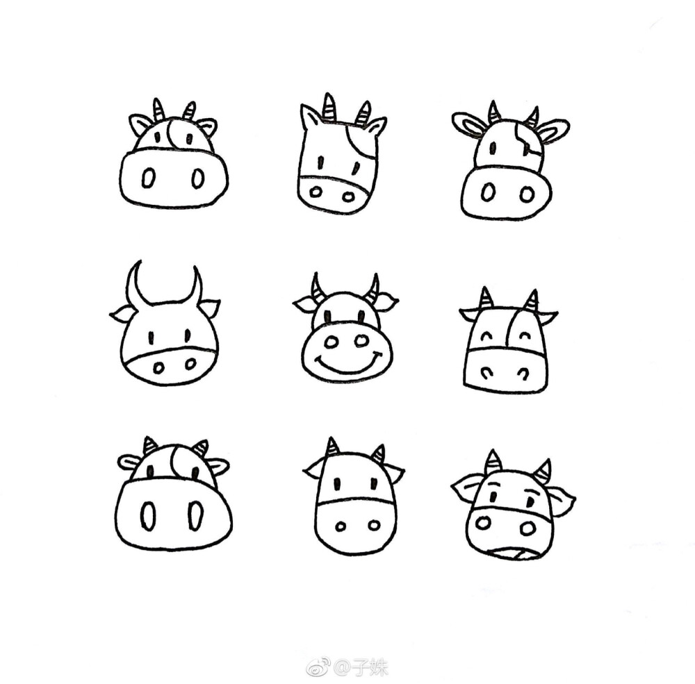 十个简单动物简笔画图片