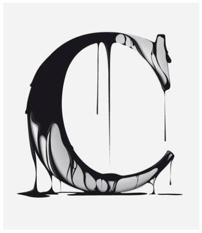 英文字母平面设计(流体)