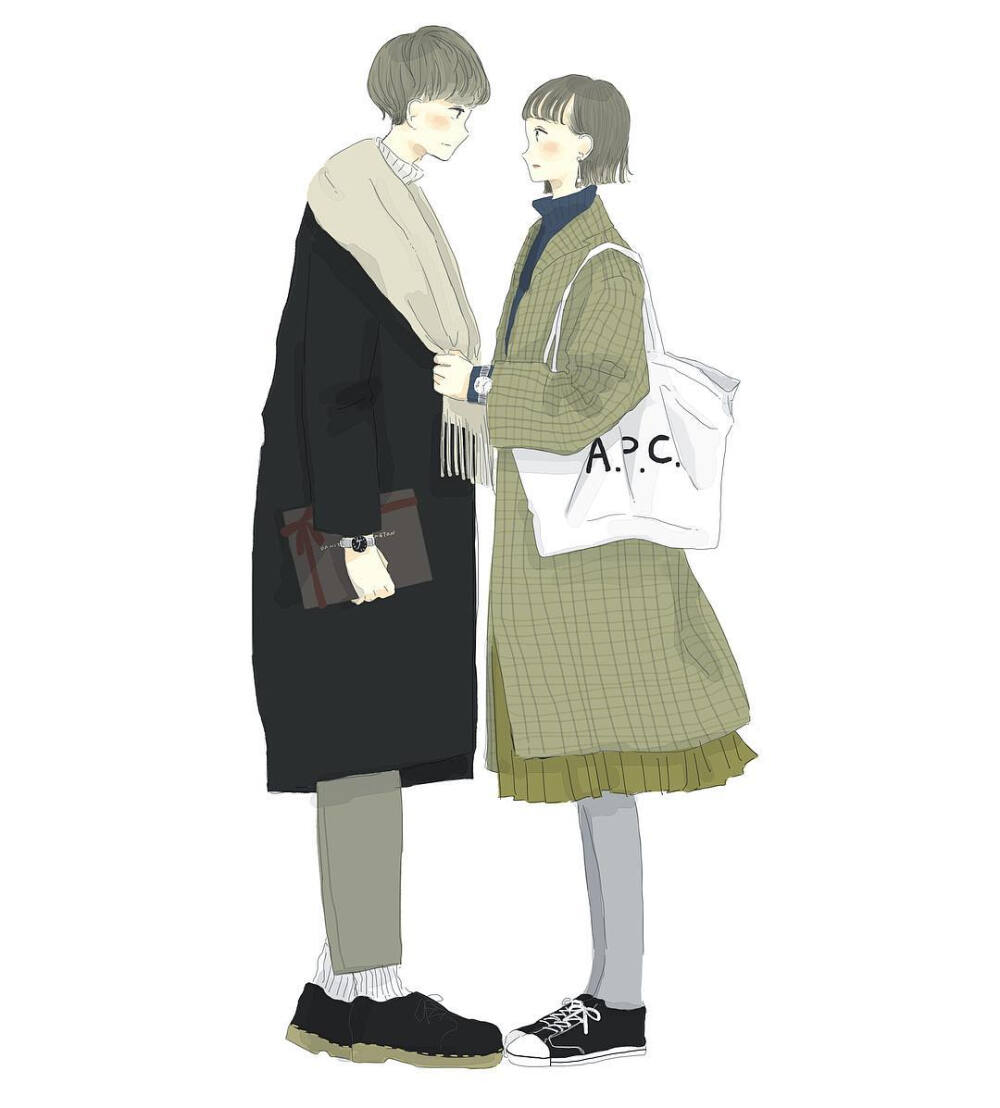 日式插画 服装设计 时尚插画
