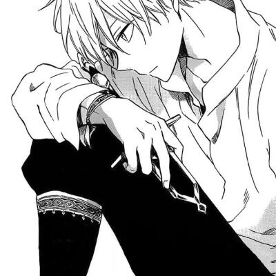 动漫黑白美男｜请用黑白两色的眼睛去观察五彩斑斓的世界