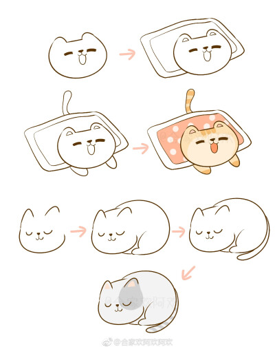 一组小猫猫送给小伙伴们~（作者：@合家欢阿欢阿欢 ） ​