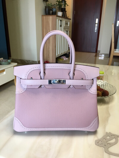 Hermes Birkin30cm 蕾丝边 togo拼swift皮