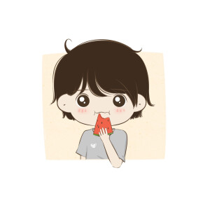 你是西瓜的第一口，从心甜到喉咙❤