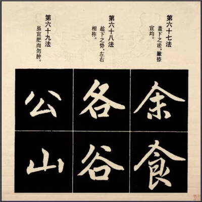 赵孟頫行楷结构92法