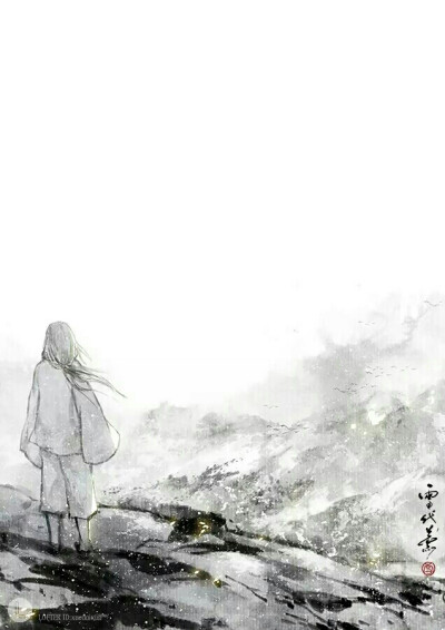 手绘古风白发男子
一人之下·张灵玉
画师：雪代薰