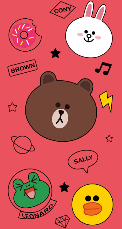 Line friends壁纸