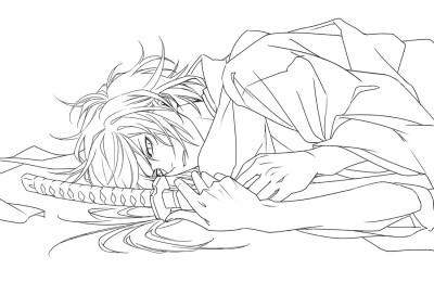 线稿（无原图）古风