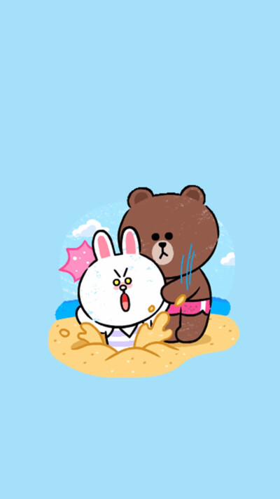 Line Cony and Brown