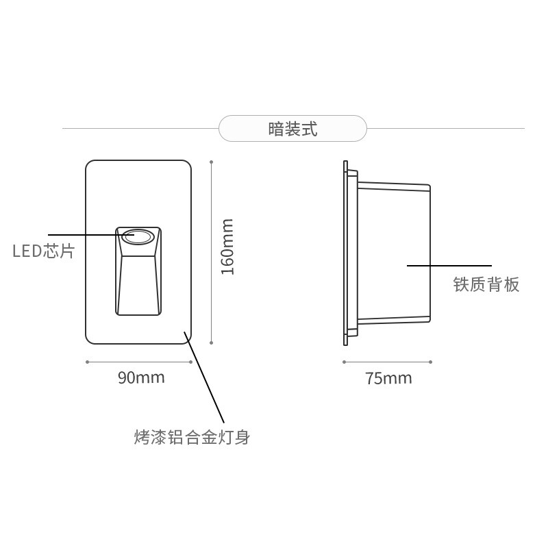 德国柏曼壁灯 走廊过道 阳台 户外 壁灯 现代简约 卧室床头灯