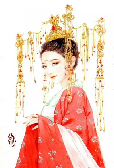 手绘古风女子
画师：白岫